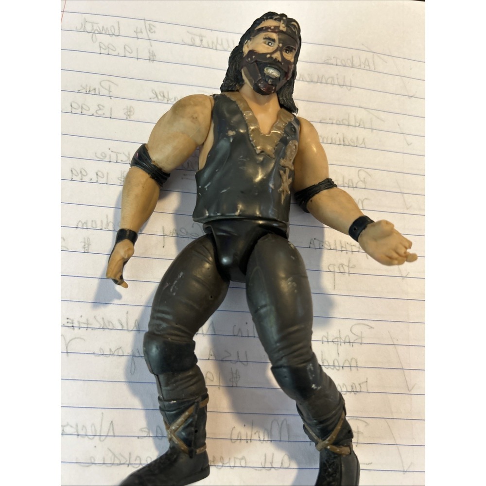 Mankind Mick Foley Wrestling Action Figure VTG 1996 Jakks 6" Wrestler Posable